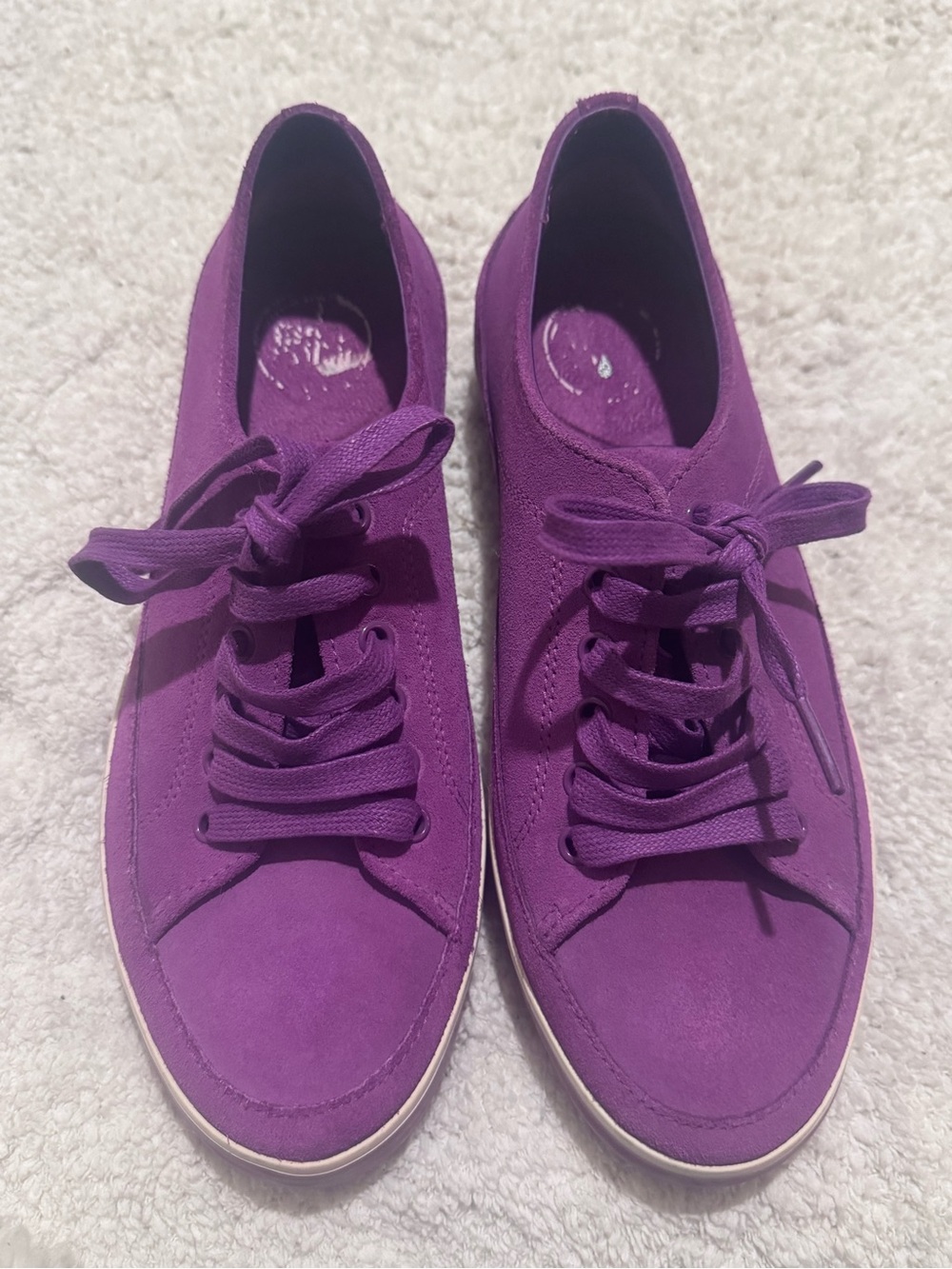 Fitflop Purple Lace-Up Suede Sneakers